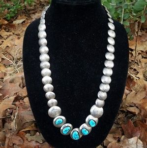 💥SOLD💥Vintage Zuni Turquoise Necklace